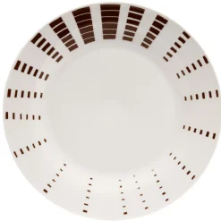 Gifi Vaisselle Et Accessoires De Table^Assiette à dessert blanche décor aile marron