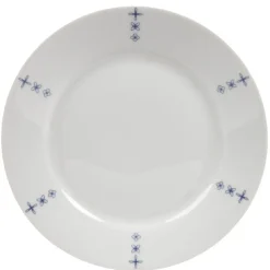 Gifi Vaisselle Et Accessoires De Table^Assiette à dessert blanche décor aile bleu