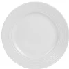 Gifi Vaisselle Et Accessoires De Table^Assiette à dessert blanche bordure à rainures