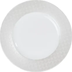 Gifi Vaisselle Et Accessoires De Table^Assiette à dessert blanche bordure brillante