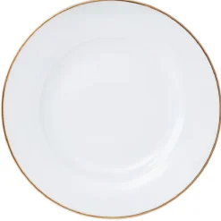 Gifi Vaisselle Et Accessoires De Table^Assiette à dessert blanche contour doré