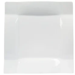 Gifi Vaisselle Et Accessoires De Table^Assiette à dessert carrée porcelaine uni blanc