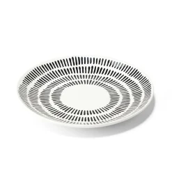 Gifi Vaisselle Et Accessoires De Table^Assiette à dessert Dakar en porcelaine blanc et noir Ø19cm