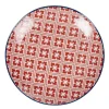Gifi Vaisselle Et Accessoires De Table^Assiette à dessert design carreaux de ciment rouge
