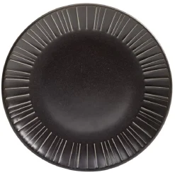 Gifi Vaisselle Et Accessoires De Table^Assiette à dessert en céramique noir Ø21cm