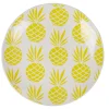 Gifi Vaisselle Et Accessoires De Table^Assiette à dessert en faïence motif ananas blanc et jaune