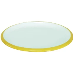 Gifi Vaisselle Et Accessoires De Table^Assiette à dessert en faience contour bicolore