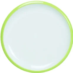Gifi Vaisselle Et Accessoires De Table^Assiette à dessert en faience contour bicolore
