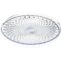 Gifi Vaisselle Et Accessoires De Table^Assiette à dessert en plastique transparent effet martelé
