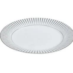 Gifi Vaisselle Et Accessoires De Table^Assiette à dessert en porcelaine motif argenté