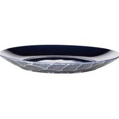 Gifi Vaisselle Et Accessoires De Table^Assiette à dessert en porcelaine décor vague japonaise