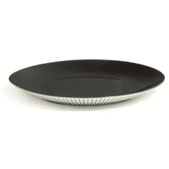 Gifi Vaisselle Et Accessoires De Table^Assiette à dessert en porcelaine décor rayures soleil