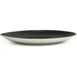 Gifi Vaisselle Et Accessoires De Table^Assiette à dessert en porcelaine décor rayures soleil