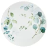 Gifi Vaisselle Et Accessoires De Table^Assiette à dessert en porcelaine blanc et vert
