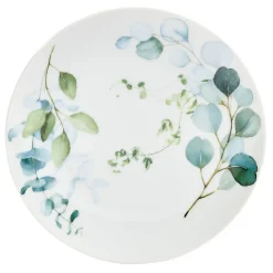 Gifi Vaisselle Et Accessoires De Table^Assiette à dessert en porcelaine blanc et vert