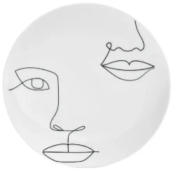 Gifi Vaisselle Et Accessoires De Table^Assiette à dessert en porcelaine blanche