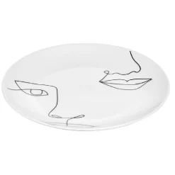 Gifi Vaisselle Et Accessoires De Table^Assiette à dessert en porcelaine blanche