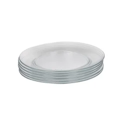 Gifi Vaisselle Et Accessoires De Table^Assiette à dessert en verre transparent x6