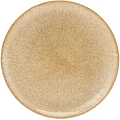 Gifi Vaisselle Et Accessoires De Table^Assiette à dessert en verre strié doré
