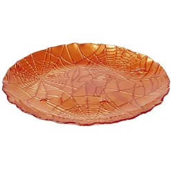 Gifi Vaisselle Et Accessoires De Table^Assiette à dessert en verre Halloween design toile d'araignée Ø21cm