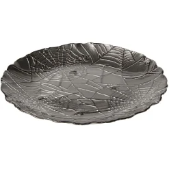 Gifi Vaisselle Et Accessoires De Table^Assiette à dessert en verre Halloween design toile d'araignée Ø21cm