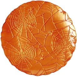 Gifi Vaisselle Et Accessoires De Table^Assiette à dessert en verre Halloween design toile d'araignée Ø21cm