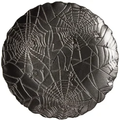 Gifi Vaisselle Et Accessoires De Table^Assiette à dessert en verre Halloween design toile d'araignée Ø21cm