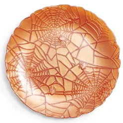 Gifi Vaisselle Et Accessoires De Table^Assiette à dessert en verre orange Ø21cm
