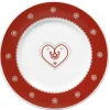 Gifi Vaisselle Et Accessoires De Table^Assiette à dessert faïence motif coeur