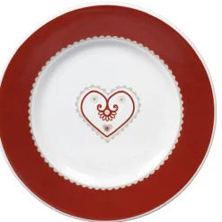 Gifi Vaisselle Et Accessoires De Table^Assiette à dessert faïence motif coeur
