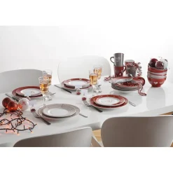 Gifi Vaisselle Et Accessoires De Table^Assiette à dessert faïence motif coeur