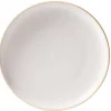 Gifi Vaisselle Et Accessoires De Table^Assiette à dessert faïence gris avec liseré crème