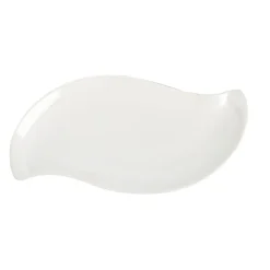 Gifi Vaisselle Et Accessoires De Table^Assiette à dessert forme feuille blanche