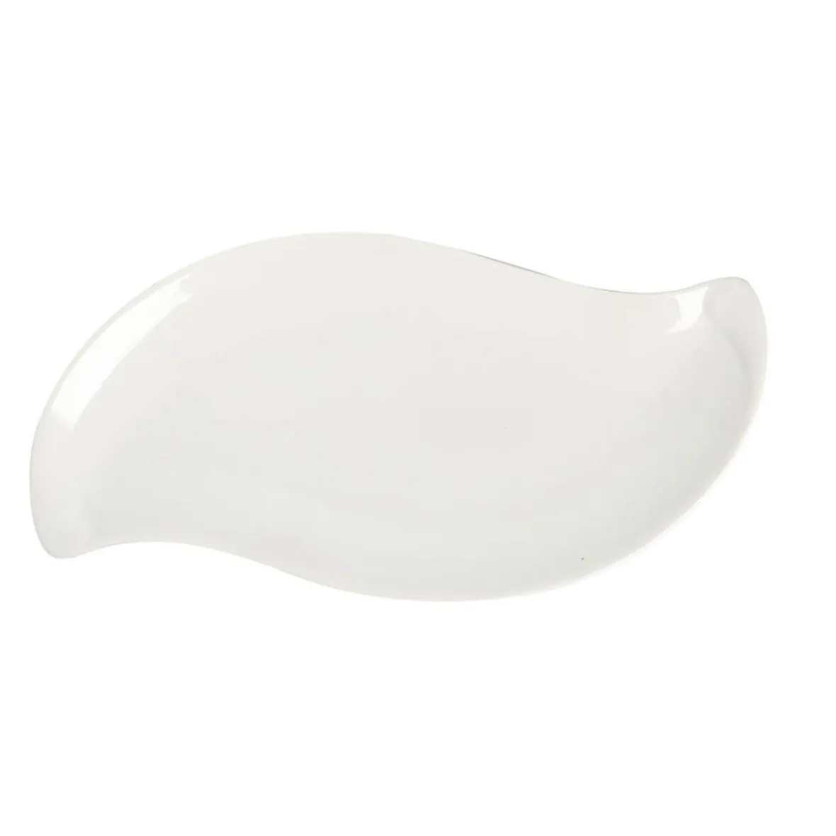 Gifi Vaisselle Et Accessoires De Table^Assiette à dessert forme feuille blanche
