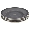 Gifi Vaisselle Et Accessoires De Table^Assiette à dessert gris effet spirale x4