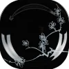 Gifi Vaisselle Et Accessoires De Table^Assiette à dessert Luminarc noir design asiatique Ming White