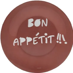 Gifi Vaisselle Et Accessoires De Table^Assiette à dessert Luminarc rouge design Bon appétit