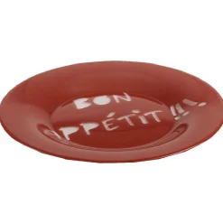 Gifi Vaisselle Et Accessoires De Table^Assiette à dessert Luminarc rouge design Bon appétit