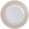 Gifi Vaisselle Et Accessoires De Table^Assiette à dessert Luminarc ronde triangles rose gris jaune