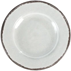 Gifi Vaisselle Et Accessoires De Table^Assiette à dessert mélaminé effet craquelé