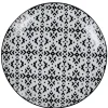 Gifi Vaisselle Et Accessoires De Table^Assiette à dessert motif berbère noir et blanc