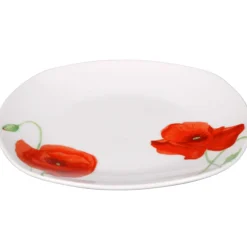 Gifi Vaisselle Et Accessoires De Table^Assiette à dessert motif coquelicot
