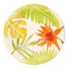 Gifi Vaisselle Et Accessoires De Table^Assiette à dessert motif feuilles tropicales