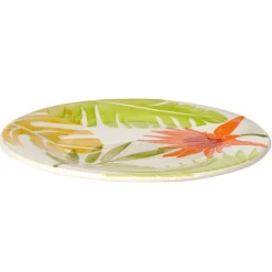 Gifi Vaisselle Et Accessoires De Table^Assiette à dessert motif feuilles tropicales