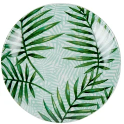 Gifi Vaisselle Et Accessoires De Table^Assiette à dessert motif feuillage vert
