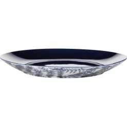 Gifi Vaisselle Et Accessoires De Table^Assiette à dessert motif feuillage bleu et blanc