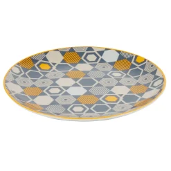 Gifi Vaisselle Et Accessoires De Table^Assiette à dessert motif hexagones multicolores