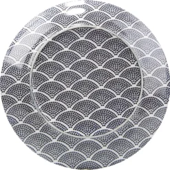 Gifi Vaisselle Et Accessoires De Table^Assiette à dessert motif vague japonaise bleue et blanche