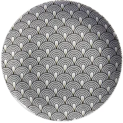 Gifi Vaisselle Et Accessoires De Table^Assiette à dessert motif vague japonaise gris