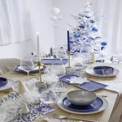 Gifi Vaisselle Et Accessoires De Table^Assiette à dessert Oslo blanche bord doré Ø19cm